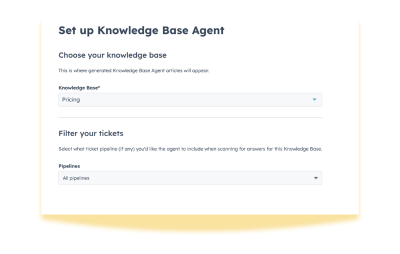 Set up knowledge base agent